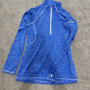 Under Armour Women's Heathered Blue Long Sleeve Tee